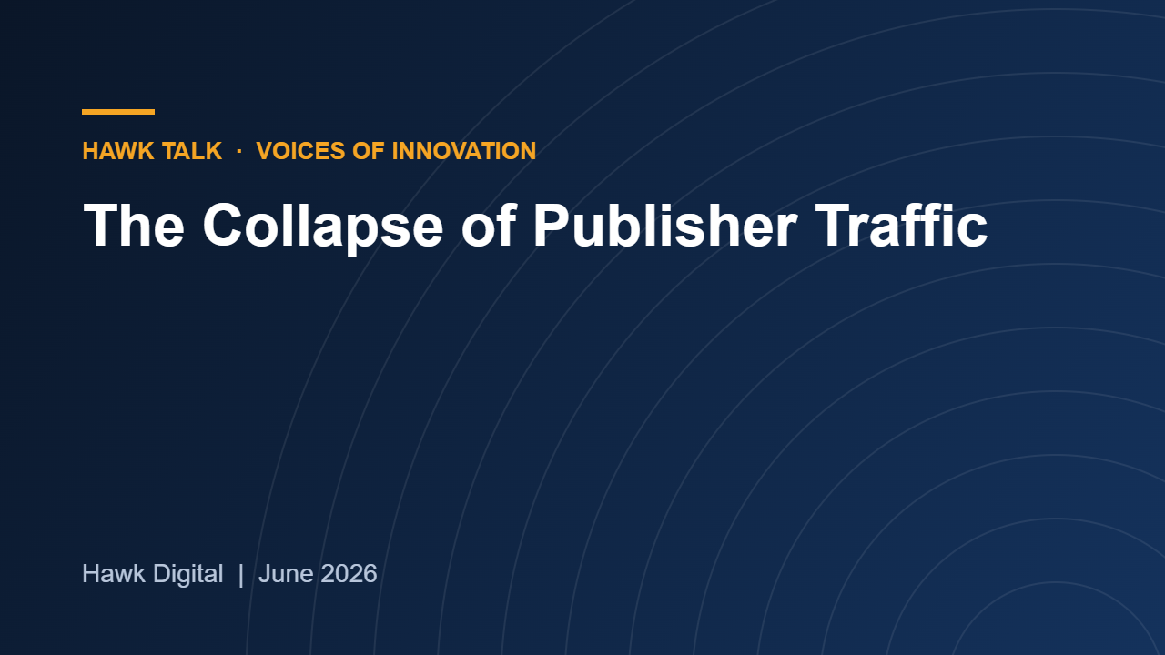 The Collapse of Publisher Traffic: What Happens When Discovery Disappears?