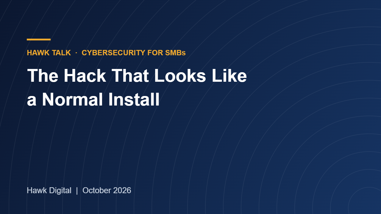 The Hack That Looks Like a Normal Install